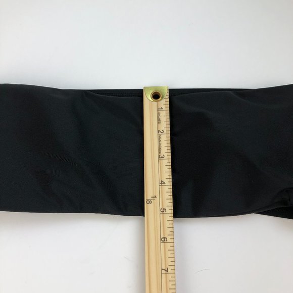 NEW Bandeau Beachy Black Bikini Top Coastal Vacation Festival Boho - Picture 3 of 10